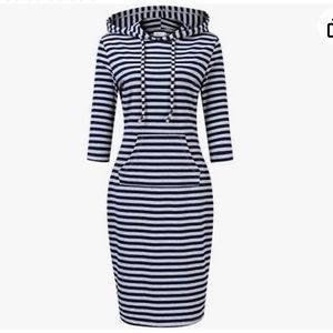 CLEARLOVE STRIPES WITH SLEEVE POCKET DRESS